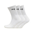 White - Front - Puma Crew Socks 3 Pair Pack - Mens Socks