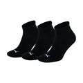 Black - Back - Puma Trainer Socks 3 Pair Pack - Mens Socks