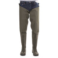Green - Front - Amblers Mens Forth Waterproof Thigh Safety Wader