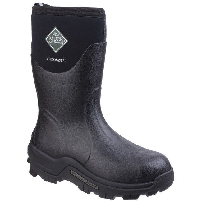 Black - Front - Muck Boots Unisex Muckmaster Mid Wellingtons