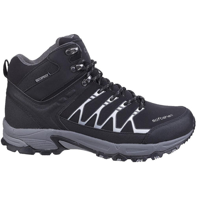 Black-Gray - Back - Cotswold Mens Abbeydale Mid Hiking Boots