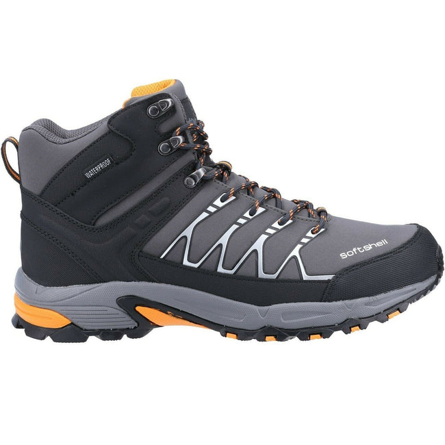 Gray-Orange - Back - Cotswold Mens Abbeydale Mid Hiking Boots