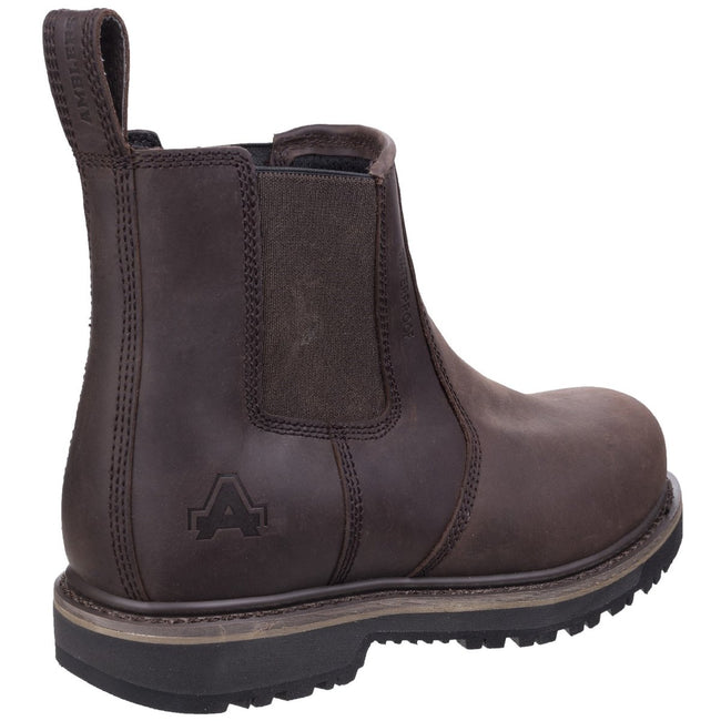 Brown - Back - Amblers Mens AS231 Dealer Boot