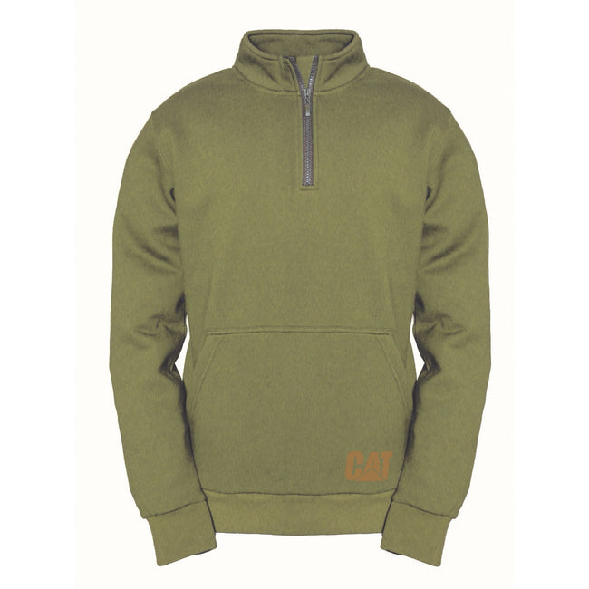 Cypress - Front - Caterpillar Mens AG 1-4 Zip Pull Over Sweater