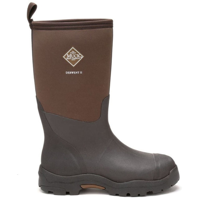 Black-Bark - Front - Muck Boots Unisex MB Derwent II Slip On Boot