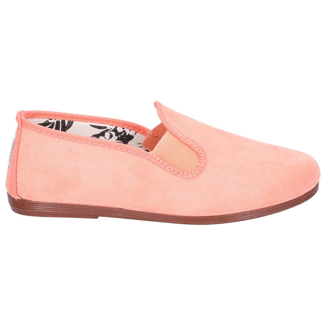 Coral - Back - Flossy Crack Infants Slip On Shoe