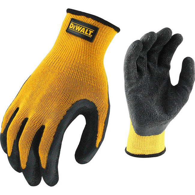 Yellow-Black - Side - DeWalt Latex Coated Gripper Gloves