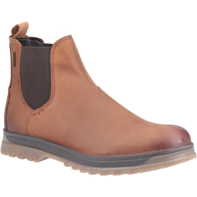 Chestnut - Front - Cotswold Mens Winchcombe Chelsea Leather Boot