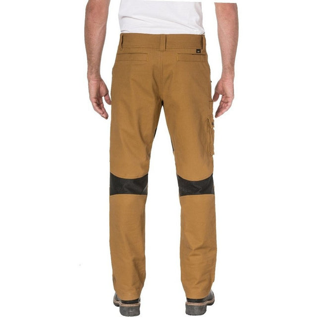 Tan - Back - Caterpillar Mens Operator FX Paneled Pant
