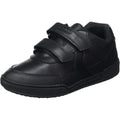 Black - Front - Geox Boys Poseido Leather School Shoes