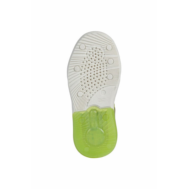 Navy-Lime - Lifestyle - Geox Boys Grayjay Leather Lined Sneakers