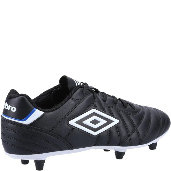Black-White - Back - Umbro Mens Soft Ground Soccer Boots