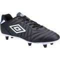 Black-White - Front - Umbro Mens Soft Ground Soccer Boots