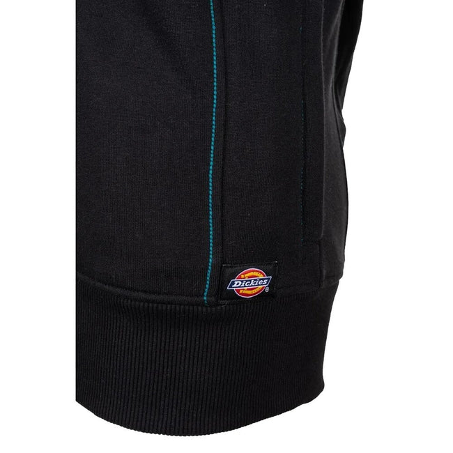Black - Side - Dickies Womens-Ladies Performance Full Zip Hoodie