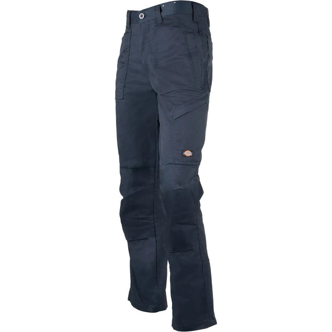 Navy Blue - Side - Dickies Mens Action Flex Work Trousers