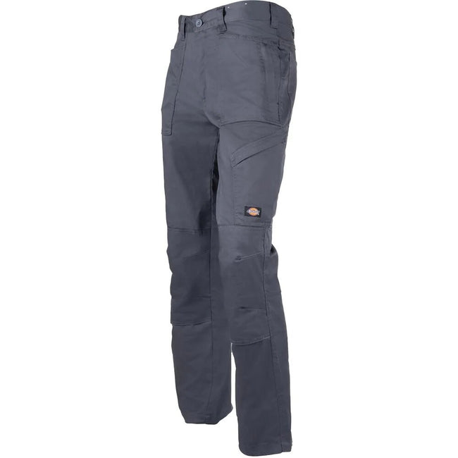 Gray - Side - Dickies Mens Action Flex Work Trousers