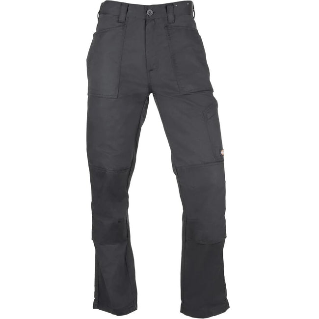 Black - Front - Dickies Mens Action Flex Work Trousers
