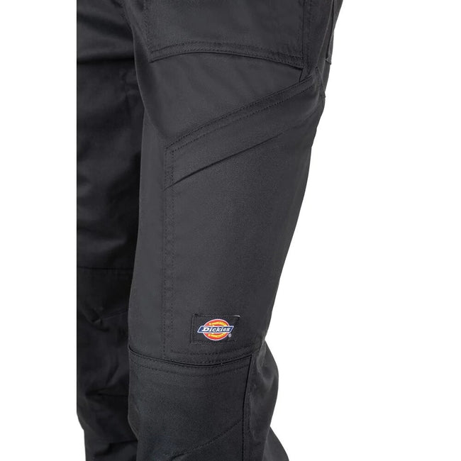 Black - Side - Dickies Mens Action Flex Work Trousers