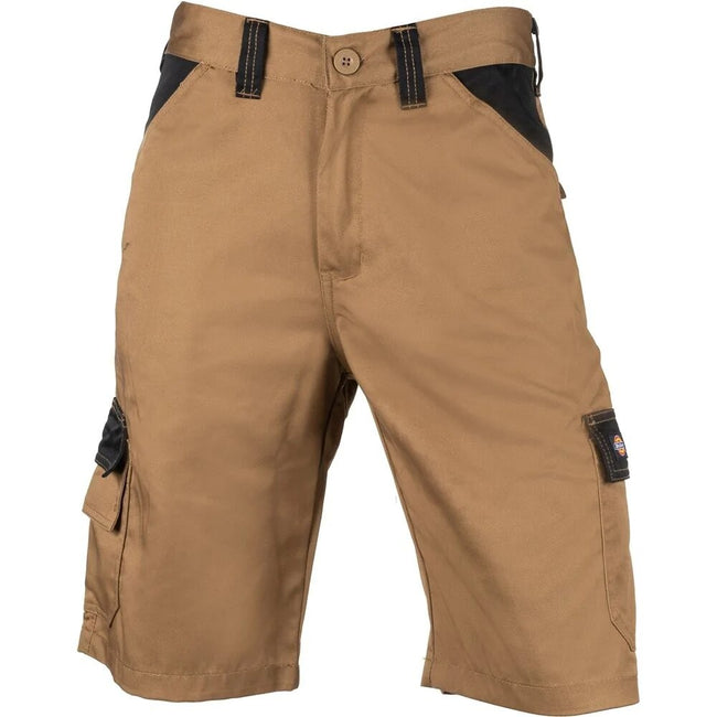 Khaki-Black - Front - Dickies Mens Everyday Shorts
