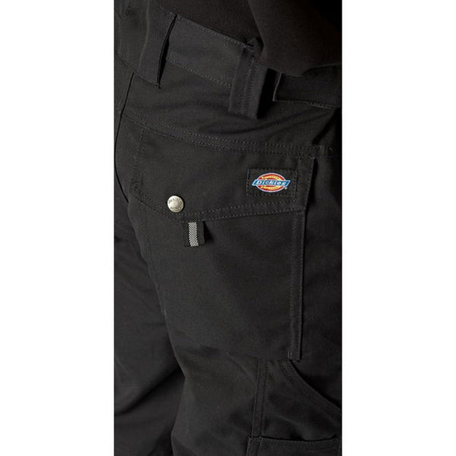 Black - Side - Dickies Mens Eisenhower Work Trousers