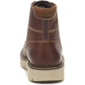 Brown - Back - Caterpillar Mens Leather Covert Boots