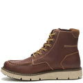 Brown - Side - Caterpillar Mens Leather Covert Boots