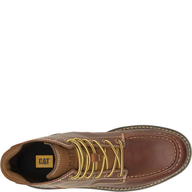 Brown - Lifestyle - Caterpillar Mens Leather Covert Boots