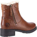 Brown - Back - Cotswold Womens-Ladies Gloucester Leather Ankle Boots