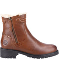 Brown - Side - Cotswold Womens-Ladies Gloucester Leather Ankle Boots