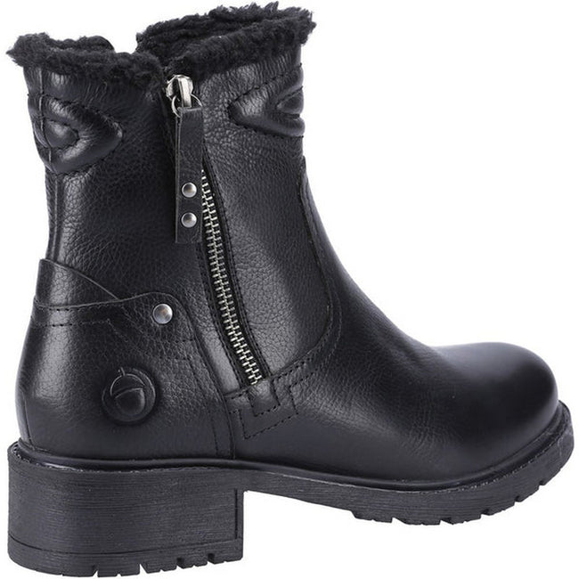 Black - Back - Cotswold Womens-Ladies Gloucester Leather Ankle Boots