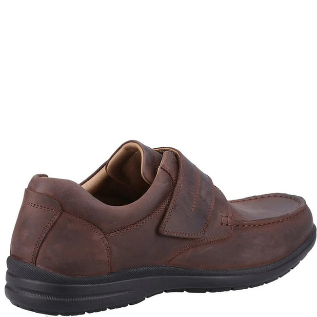 Brown - Lifestyle - Fleet & Foster Mens David Leather Shoes