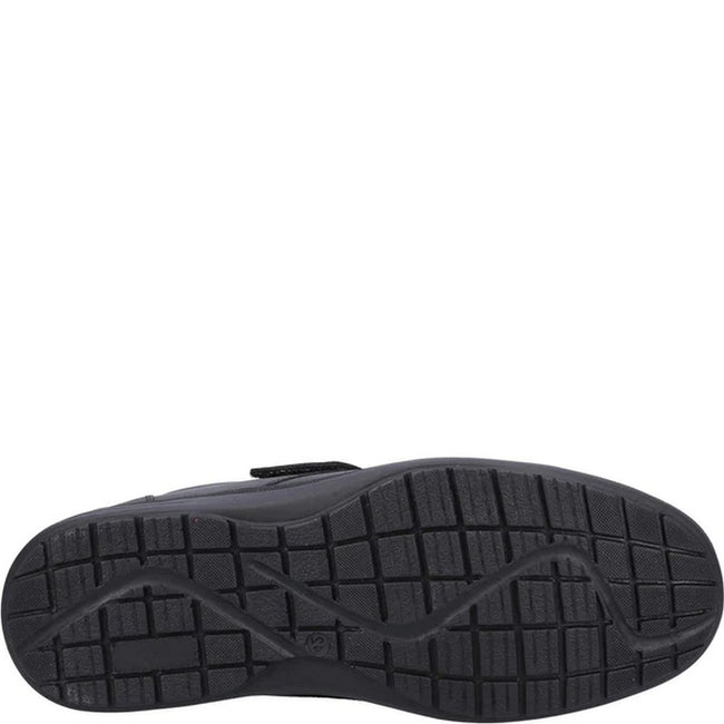 Black - Back - Fleet & Foster Mens David Leather Shoes