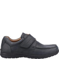 Black - Side - Fleet & Foster Mens David Leather Shoes