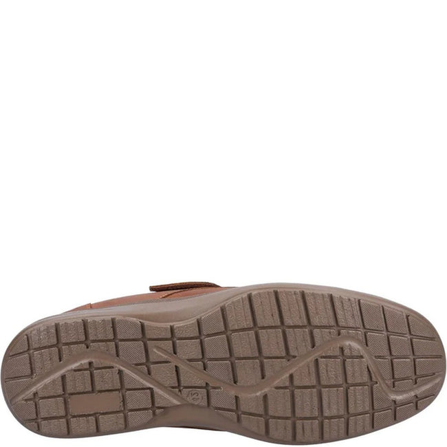 Tan - Back - Fleet & Foster Mens David Leather Shoes