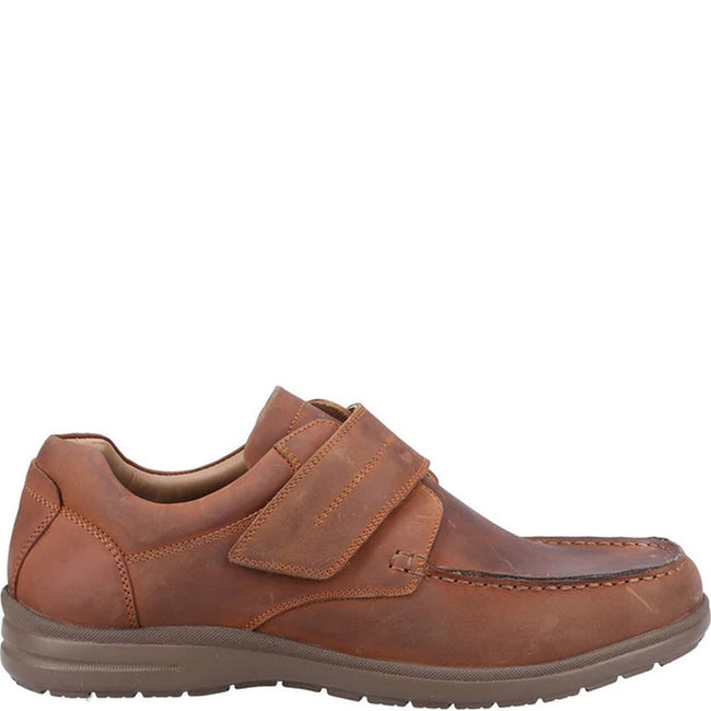 Tan - Side - Fleet & Foster Mens David Leather Shoes