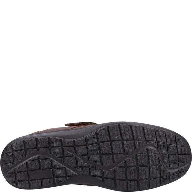 Brown - Back - Fleet & Foster Mens David Leather Shoes