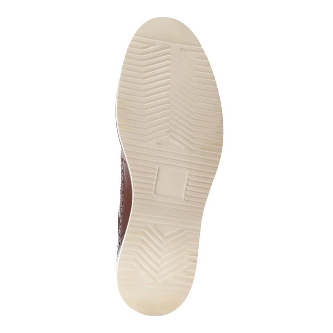 Brown - Side - Base London Mens Sully Leather Brogues