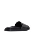 Black - Side - Base London Mens Harko Leather Sandals