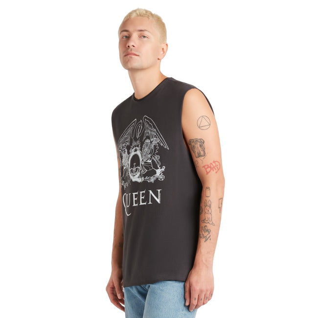 Charcoal - Lifestyle - Amplified Mens Line Art Queen Tank Top