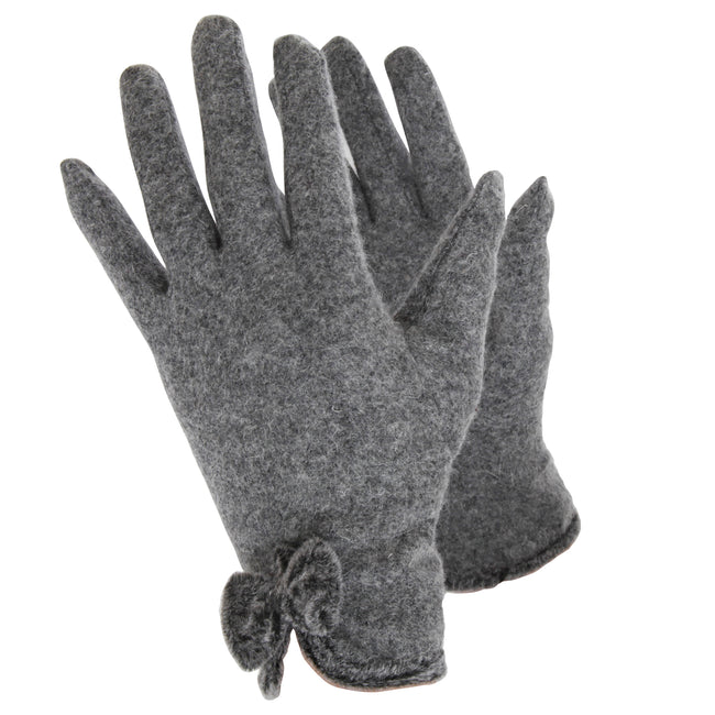 Gray - Front - Handy Ladies-Womens Wool Rich Gloves