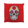 Red - Front - Grindstore Sugar Skull Cushion