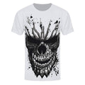 White - Front - Grindstore Carved Skull Mens Sub T-Shirt
