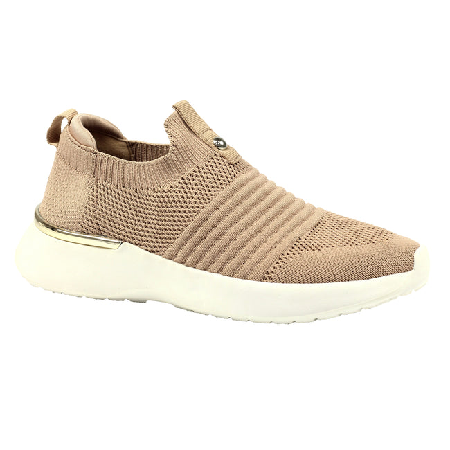 Pink-White - Front - Lunar Womens-Ladies Serina Sneakers