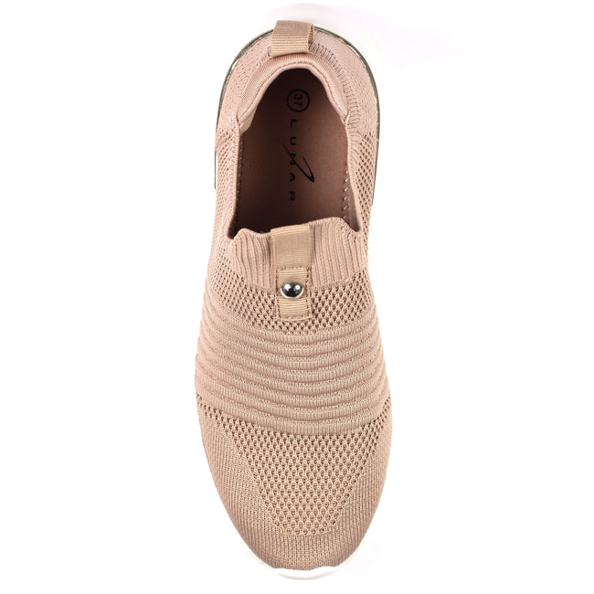 Pink-White - Lifestyle - Lunar Womens-Ladies Serina Sneakers