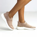 Pink-White - Pack Shot - Lunar Womens-Ladies Serina Sneakers