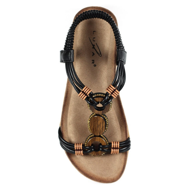 Black - Lifestyle - Lunar Womens-Ladies Adele Sandals
