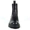 Black - Pack Shot - Lunar Womens-Ladies Boho Ocelot Print Ankle Boots