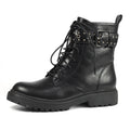 Black - Side - Lunar Womens-Ladies Emerson Ankle Boots