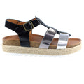 Black - Side - Lunar Womens-Ladies Rage Sandals