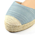 Pale Blue - Close up - Lunar Womens-Ladies Corbridge Wedges